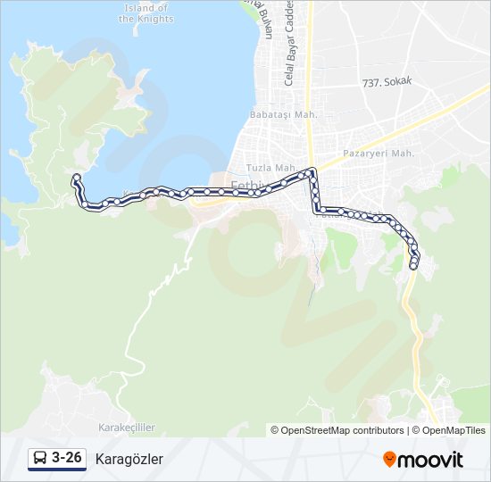 3-26 Bus Line Map
