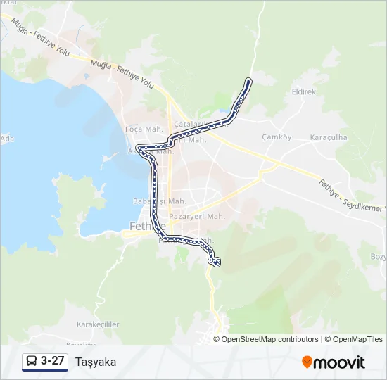 3-27 Bus Line Map