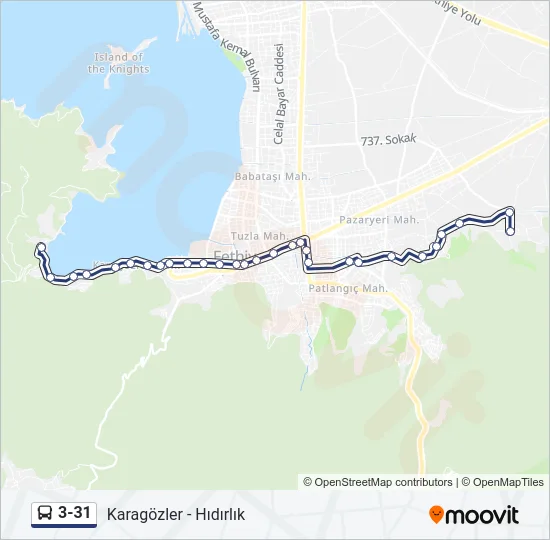 3-31 Bus Line Map