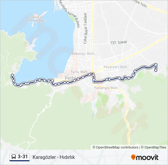 3-31 Bus Line Map
