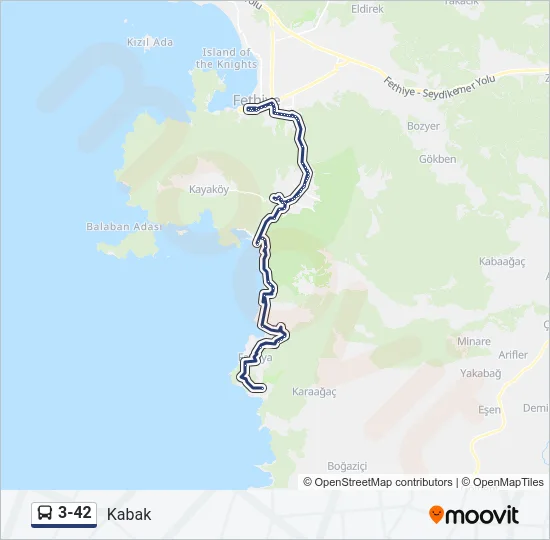 3-42 Bus Line Map