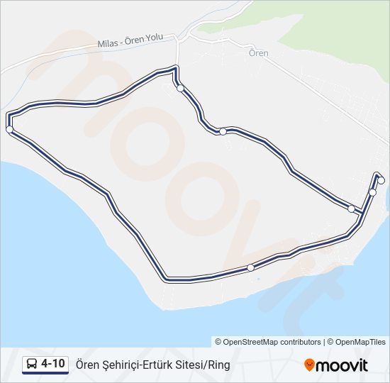 4-10 Bus Line Map