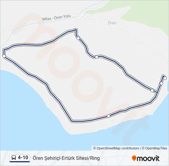4-10 Bus Line Map