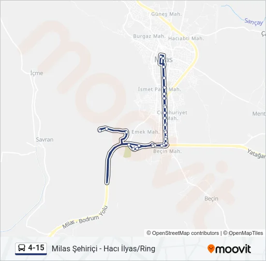 4-15 Bus Line Map