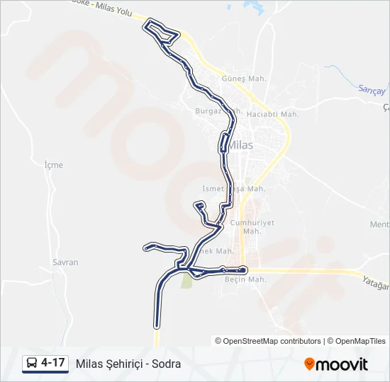 4-17 Bus Line Map