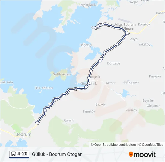 4-20 Bus Line Map