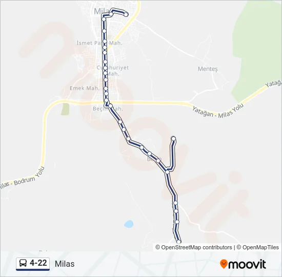 4-22 Bus Line Map