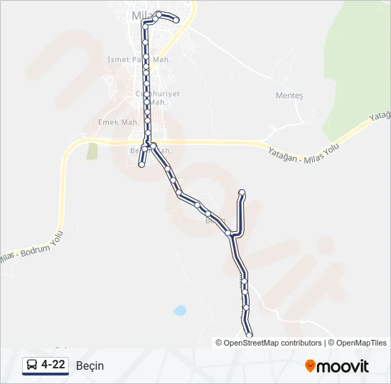 4-22 Bus Line Map