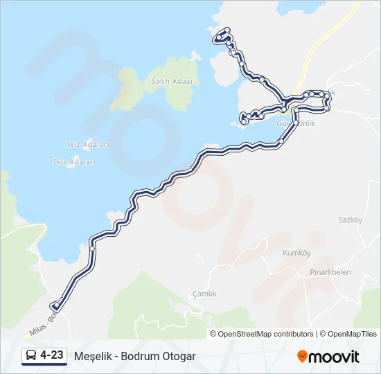 4-23 Bus Line Map