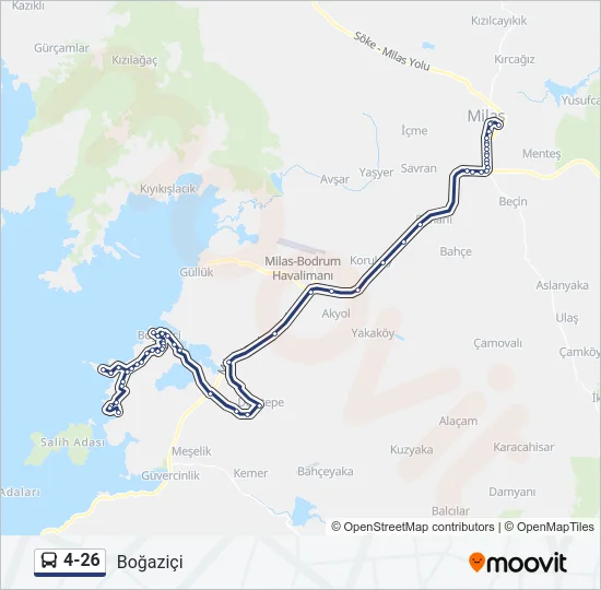 4-26 Bus Line Map