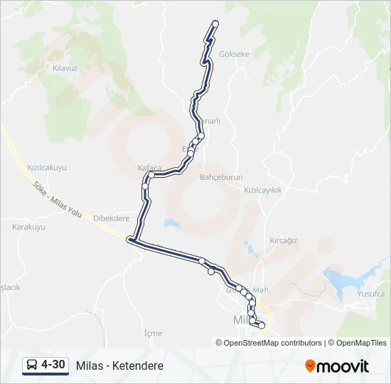 4-30 Bus Line Map
