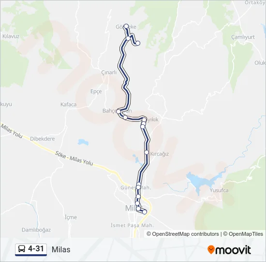 4-31 Bus Line Map