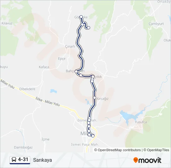 4-31 Bus Line Map