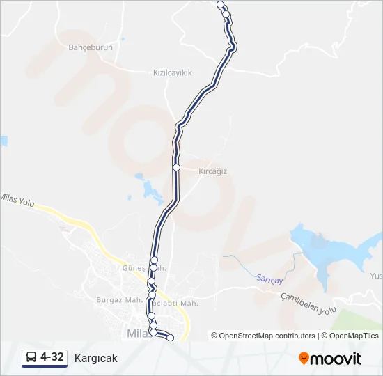4-32 Bus Line Map