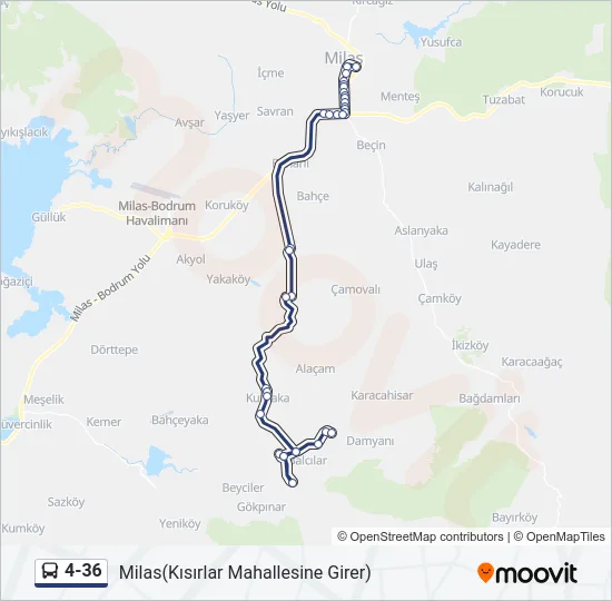 4-36 Bus Line Map
