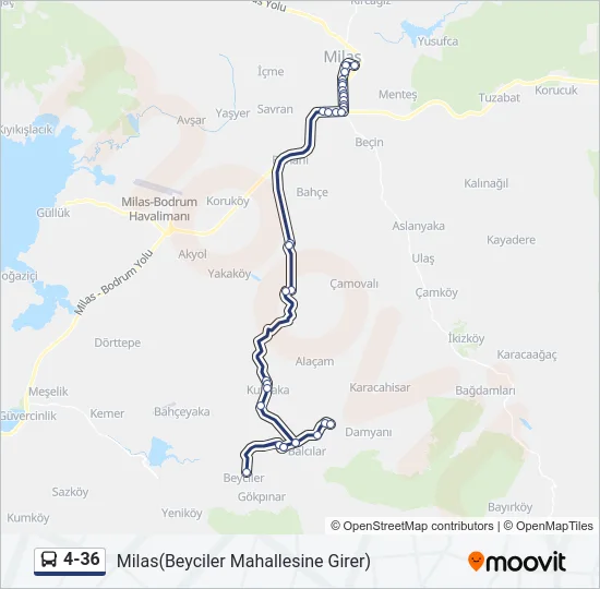 4-36 Bus Line Map
