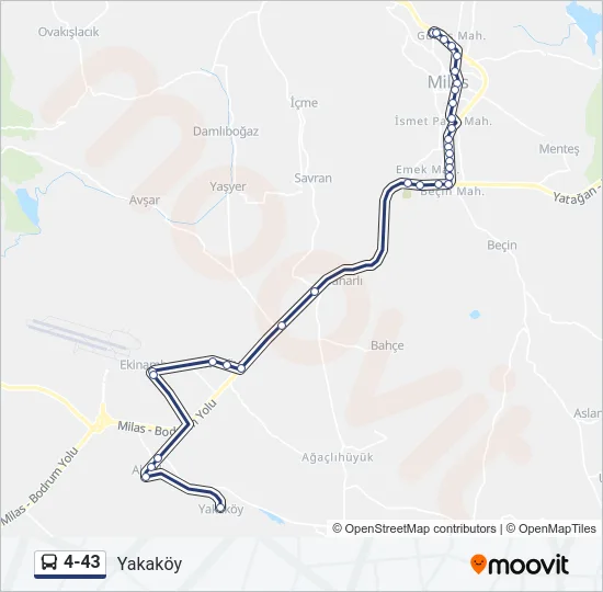 4-43 Bus Line Map