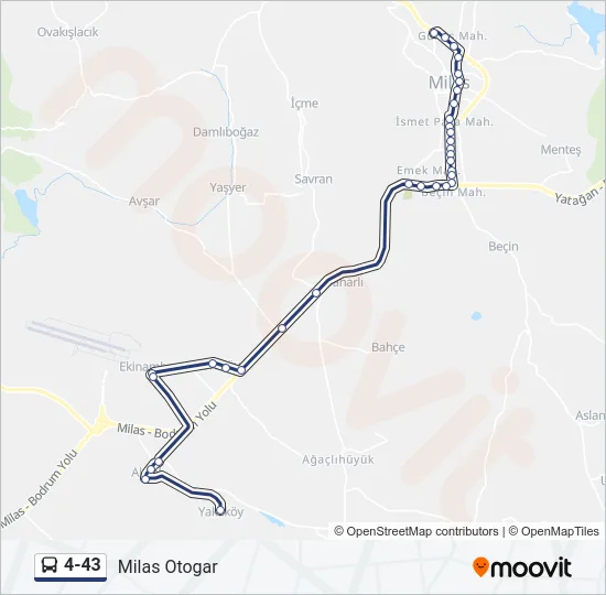 4-43 Bus Line Map
