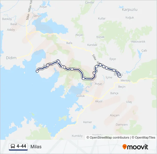 4-44 Bus Line Map