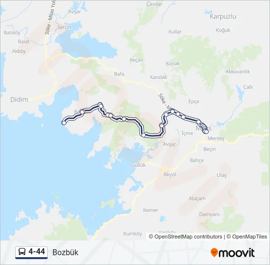 4-44 Bus Line Map