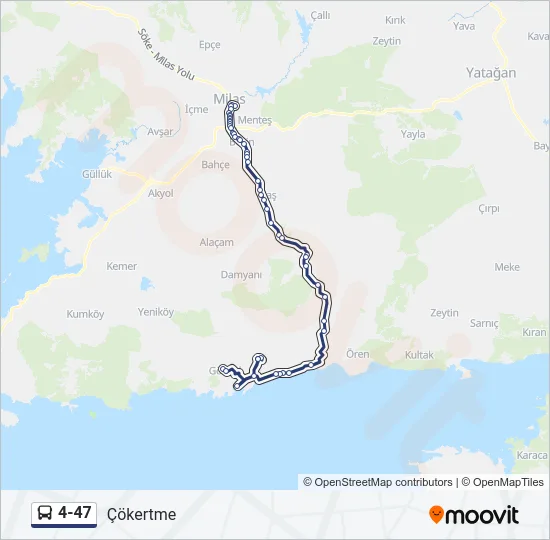 4-47 Bus Line Map