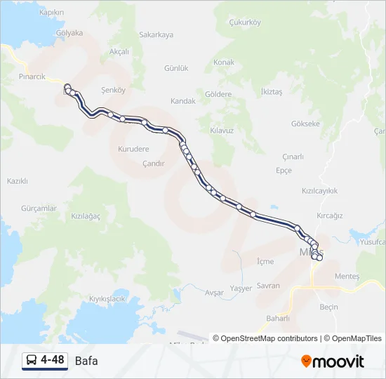 4-48 Bus Line Map