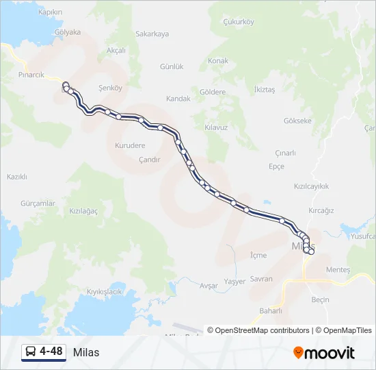 4-48 Bus Line Map