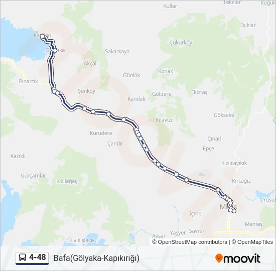 4-48 Bus Line Map