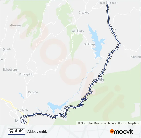 4-49 Bus Line Map