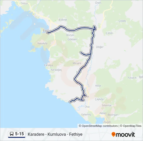 5-15 Bus Line Map