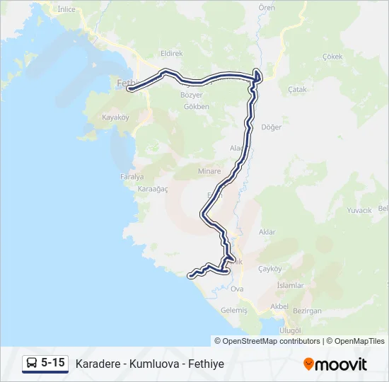 5-15 Bus Line Map