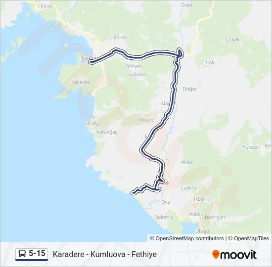 5-15 Bus Line Map