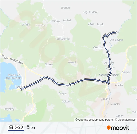 5-20 Bus Line Map