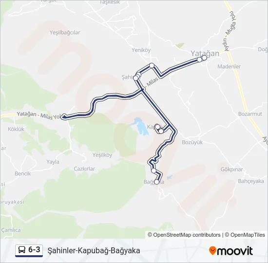 6-3 Bus Line Map
