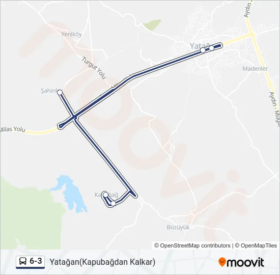 6-3 Bus Line Map