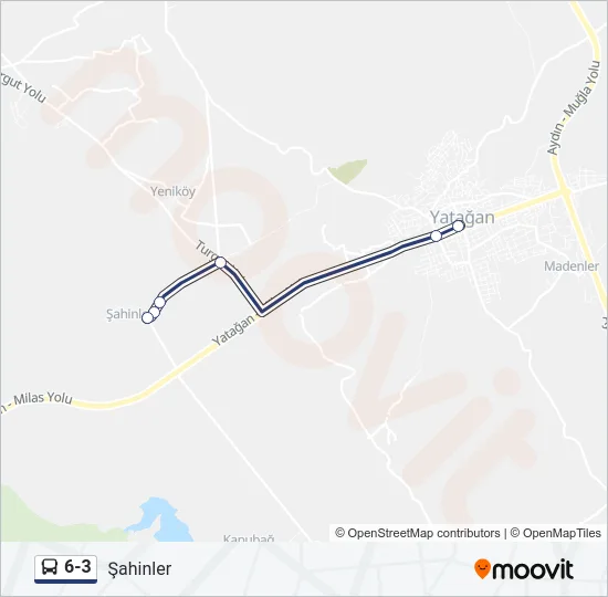 6-3 Bus Line Map