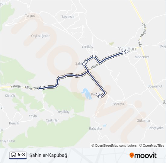 6-3 Bus Line Map