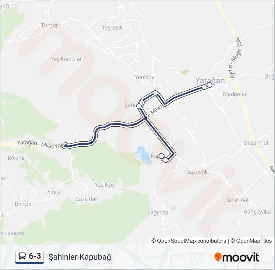 6-3 Bus Line Map