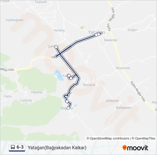 6-3 Bus Line Map