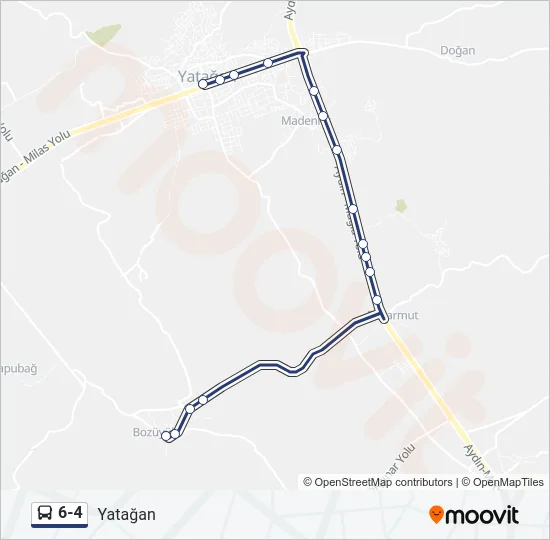 6-4 Bus Line Map