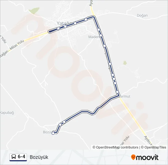6-4 Bus Line Map