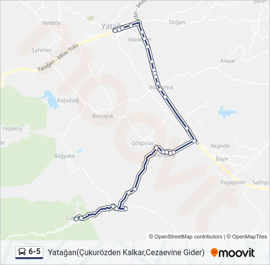 6-5 Bus Line Map