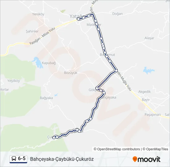 6-5 Bus Line Map