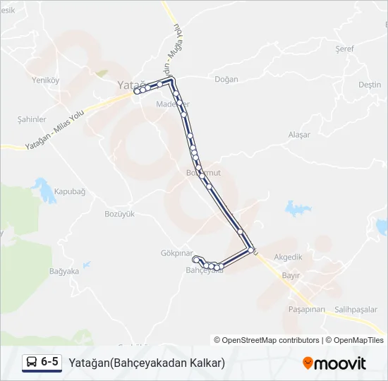 6-5 Bus Line Map
