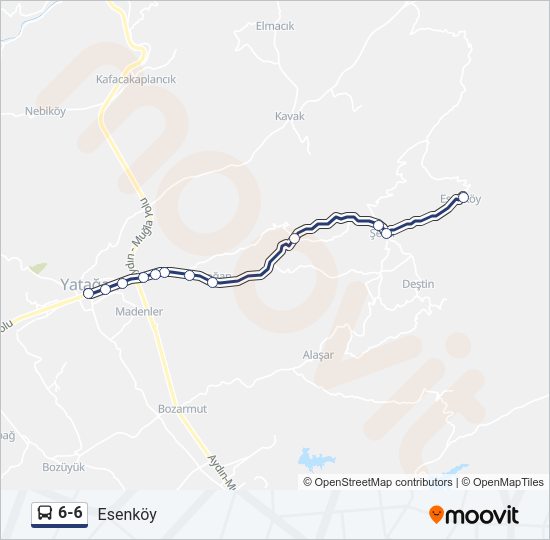 6-6 Bus Line Map
