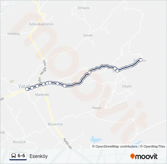 6-6 Bus Line Map