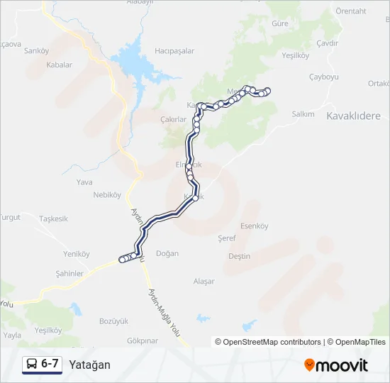 6-7 Bus Line Map