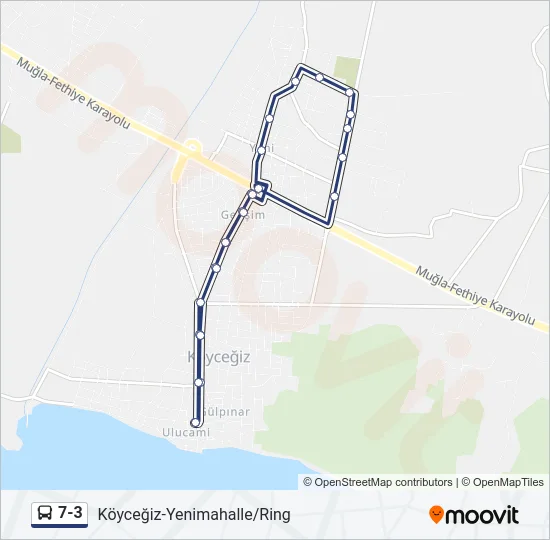 7-3 Bus Line Map