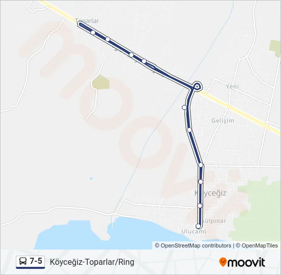 7-5 Bus Line Map
