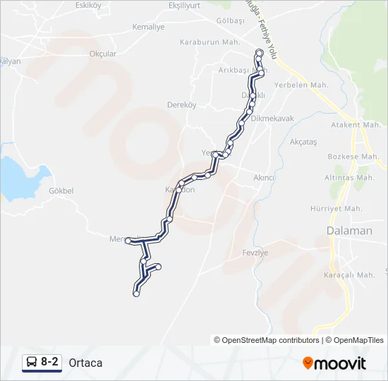 8-2 Bus Line Map